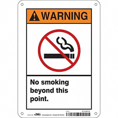 Safety Sign 10 inx7 in Aluminum