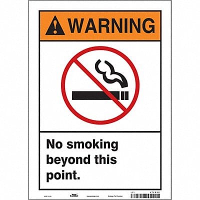 Safety Sign 14 in x 10 in Vinyl