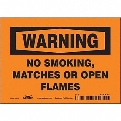 Safety Sign 5 in x 7 in Vinyl