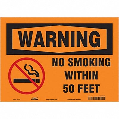 Safety Sign 10 inx14 in Vinyl