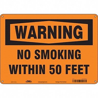 Safety Sign 10 in x 14 in Polyethylene