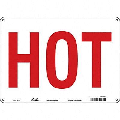 Safety Sign 10 in x 14 in Aluminum
