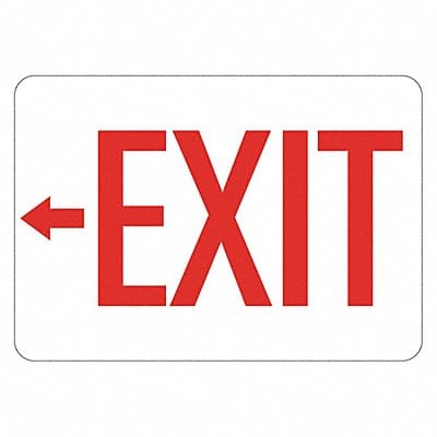 Rflctv Exit  Entrance Sign 10x14in Alum