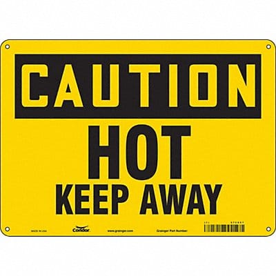 Safety Sign 10 in x 14 in Polyethylene