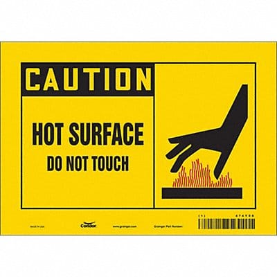 Safety Sign 7 inx10 in Vinyl