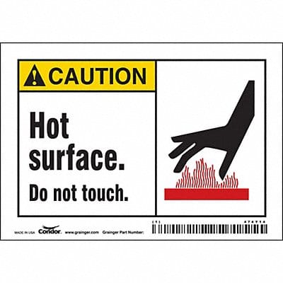Safety Sign 3 1/2 inx5 in Vinyl