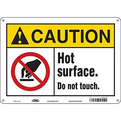 Safety Sign 10 in x 14 in Aluminum