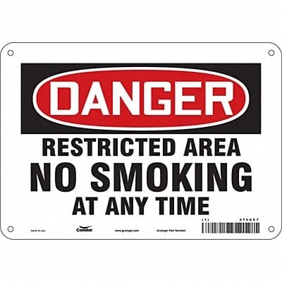 Safety Sign 7 in x 10 in Aluminum