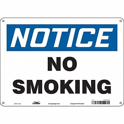 Safety Sign 10 in x 14 in Aluminum