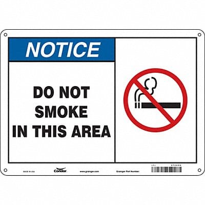 Safety Sign 10 inx14 in Aluminum