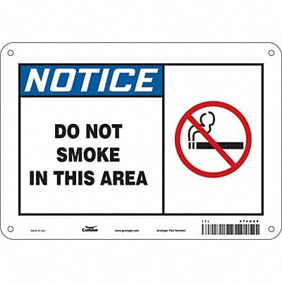 Safety Sign 7 inx10 in Polyethylene