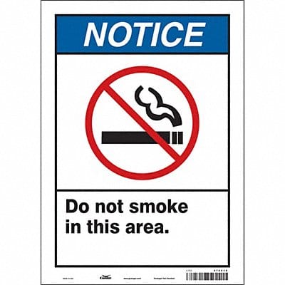 Safety Sign 14 in x 10 in Vinyl