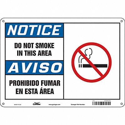 Safety Sign 10 inx14 in Aluminum