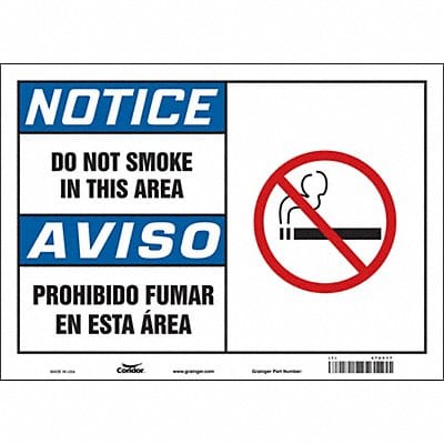 Safety Sign 10 in x 14 in Vinyl
