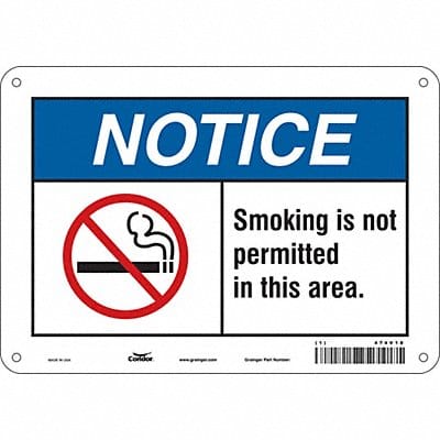 Safety Sign 7 in x 10 in Aluminum