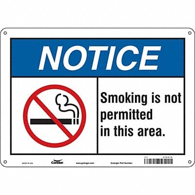 Safety Sign 10 inx14 in Aluminum