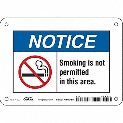 Safety Sign 5 inx7 in Vinyl