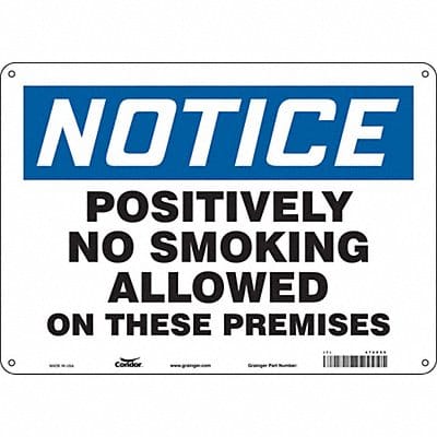 Safety Sign 10 in x 14 in Aluminum