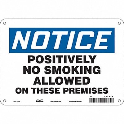 Safety Sign 7 in x 10 in Polyethylene