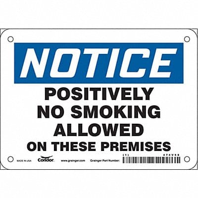 Safety Sign 5 in x 7 in Vinyl