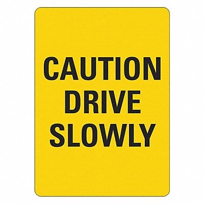 Traffic Safety Sign 14inx10in Plastic