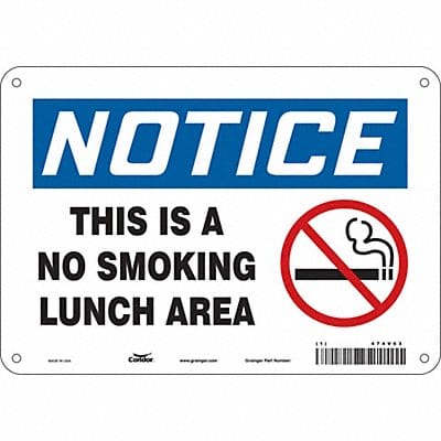 Safety Sign 7 in x 10 in Polyethylene