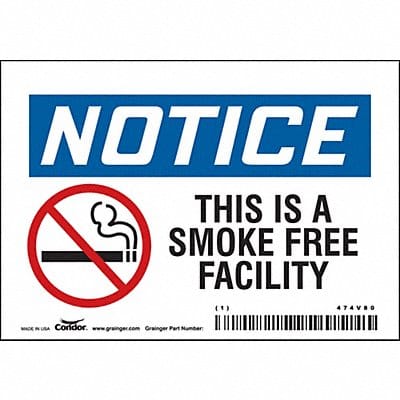 Safety Sign 3 1/2 inx5 in Vinyl