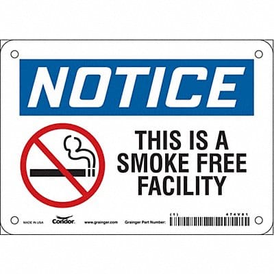 Safety Sign 5 in x 7 in Vinyl