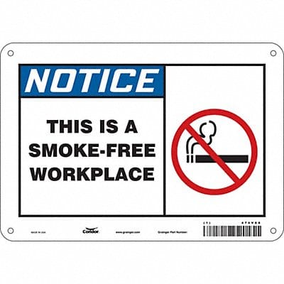 Safety Sign 7 in x 10 in Polyethylene