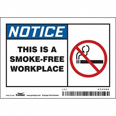 Safety Sign 3 1/2 inx5 in Vinyl