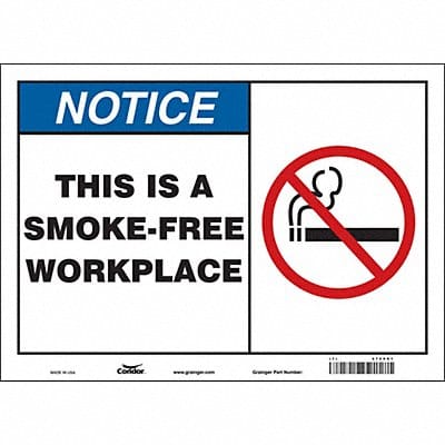 Safety Sign 10 inx14 in Vinyl