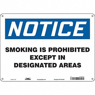 Safety Sign 10 inx14 in Aluminum