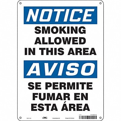 Safety Sign 14 in x 10 in Polyethylene