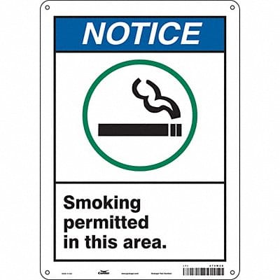 Safety Sign 14 inx10 in Aluminum