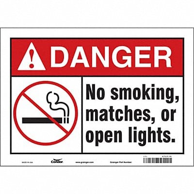 Safety Sign 10 in x 14 in Vinyl