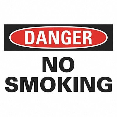 Eco No Smoking Danger Sign 10x14in