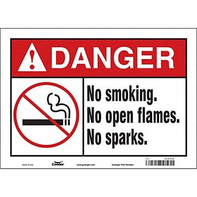 Safety Sign 10 inx14 in Vinyl
