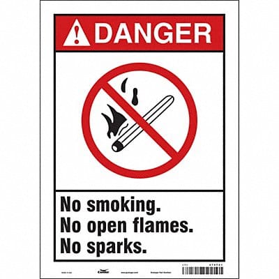 Safety Sign 14 inx10 in Vinyl