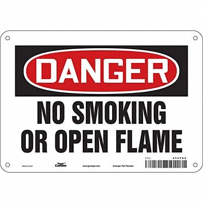 Safety Sign 7 in x 10 in Aluminum