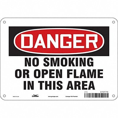 Safety Sign 7 in x 10 in Aluminum