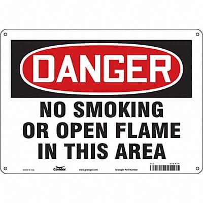 Safety Sign 10 in x 14 in Aluminum
