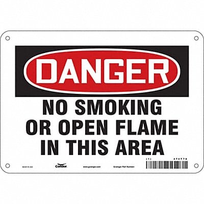 Safety Sign 7 inx10 in Polyethylene