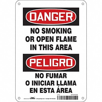 Safety Sign 10 in x 7 in Aluminum