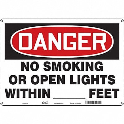 Safety Sign 14 in x 20 in Aluminum