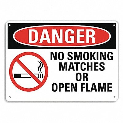 Danger Sign 7 in x 10 in Plastic