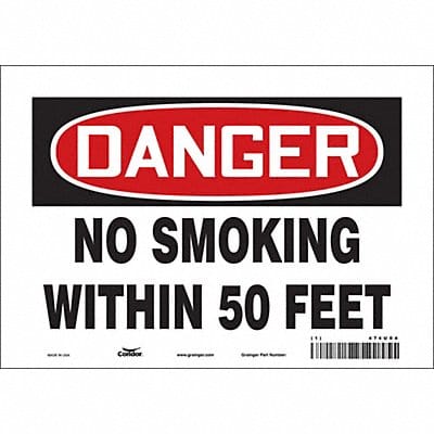 Safety Sign 7 inx10 in Vinyl