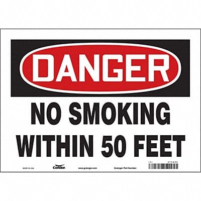 Safety Sign 10 inx14 in Vinyl