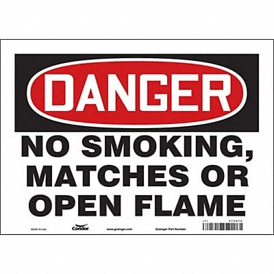 Safety Sign 10 inx14 in Vinyl