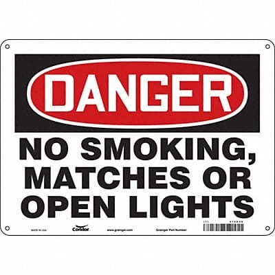 J6939 Safety Sign 10 inx14 in Polyethylene