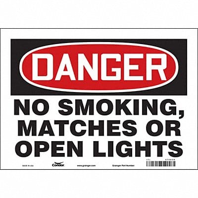 J6939 Safety Sign 10 inx14 in Vinyl